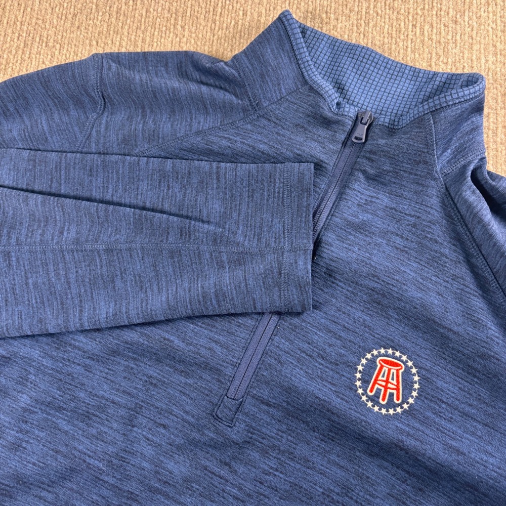 Vineyard Vines Navy Blue Performance Quarter Zip Barstool Sports Men Size Large